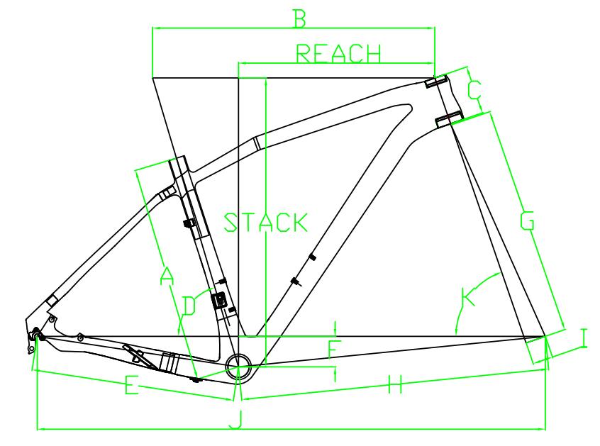 Carbon-Hardtail-Rahmenset