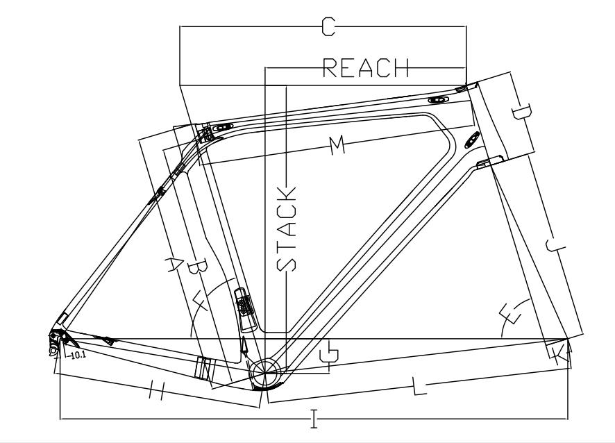 Toray Vollcarbon-Aero-Straßenrahmen