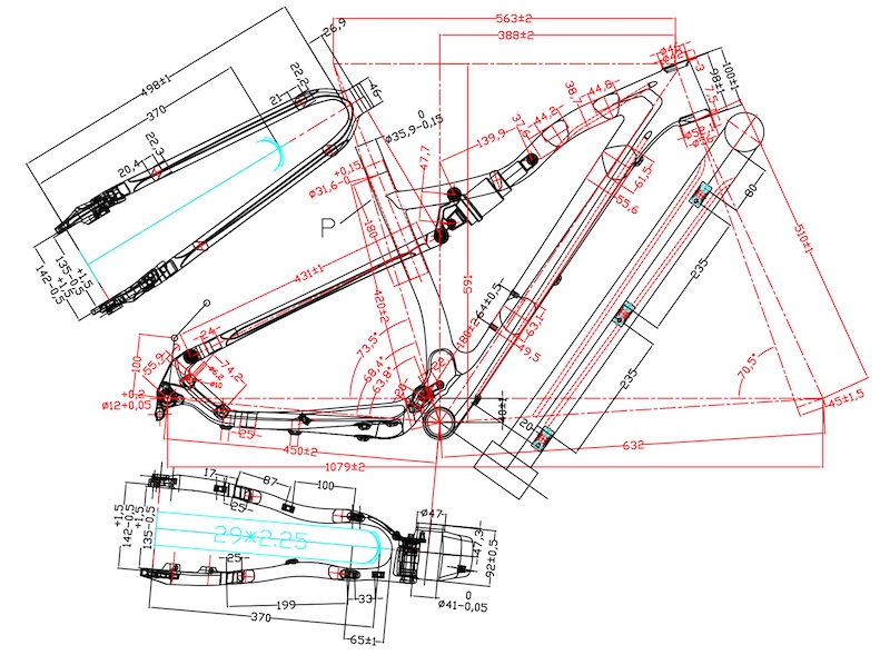 29er Full-Suspension-Rahmen