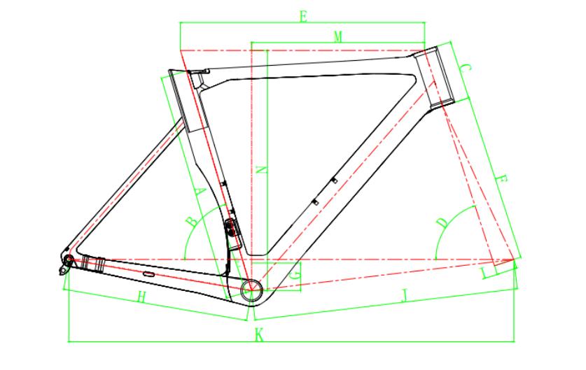 Carbon Rennrad-Rahmenset