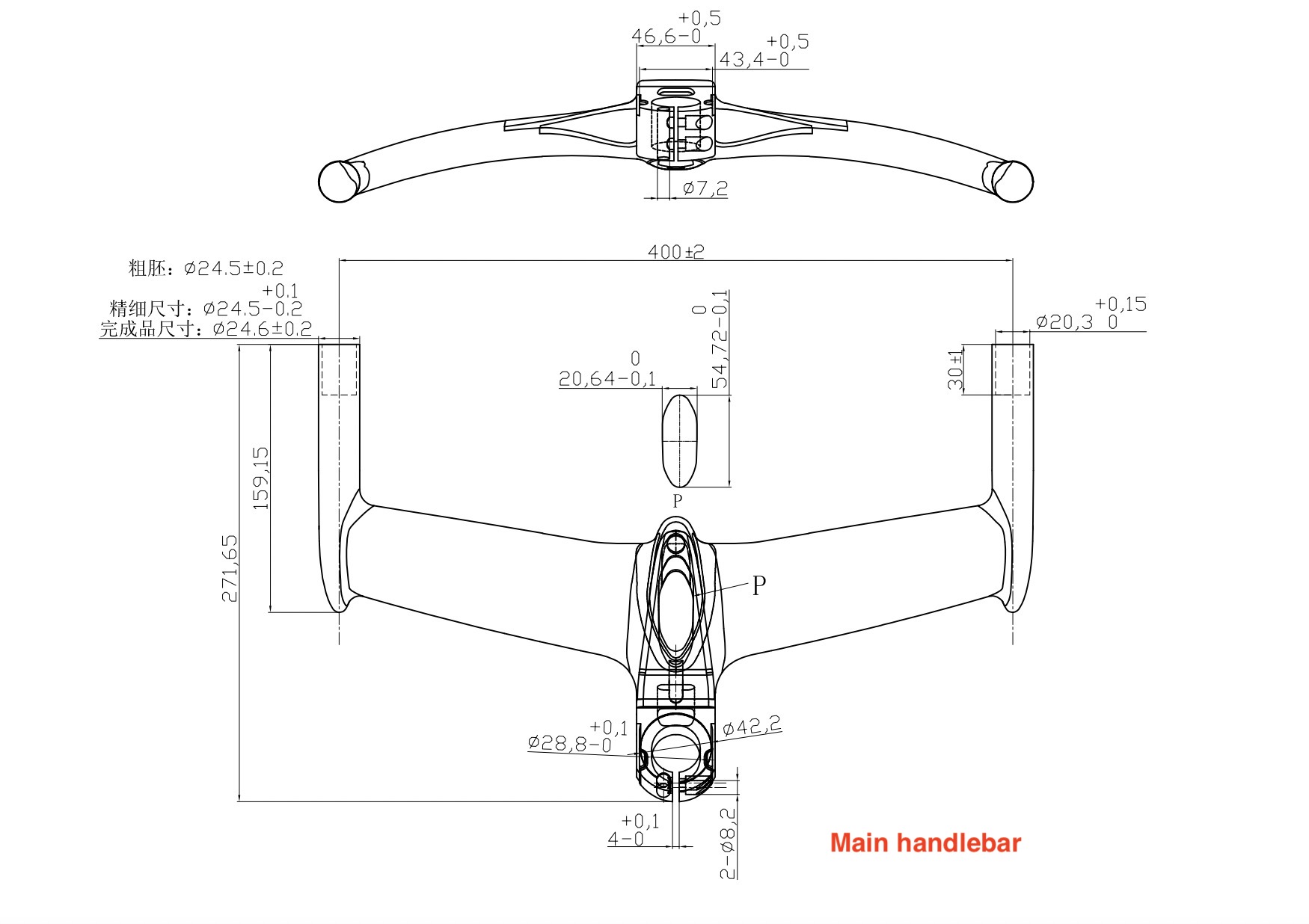 Lenker passend zum Modell TDC-TT47