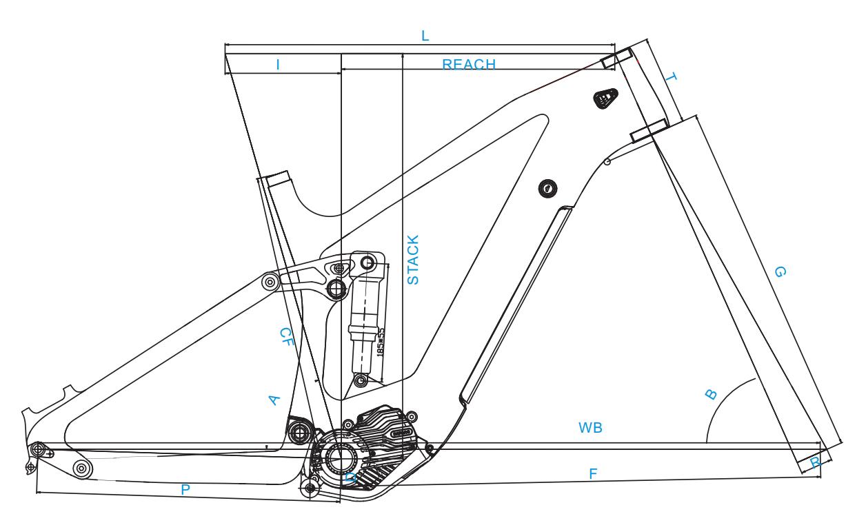 Elektrische MTB-Fahrradrahmen