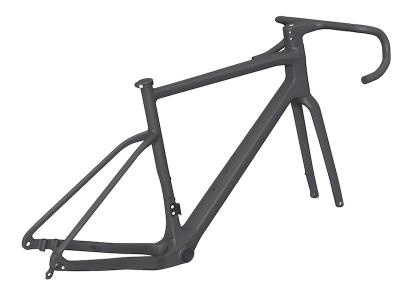 TDC-GR55 2023 Scheibenbrems-Carbon-Gravel-Bike-Rahmenset mit integriertem Lenker